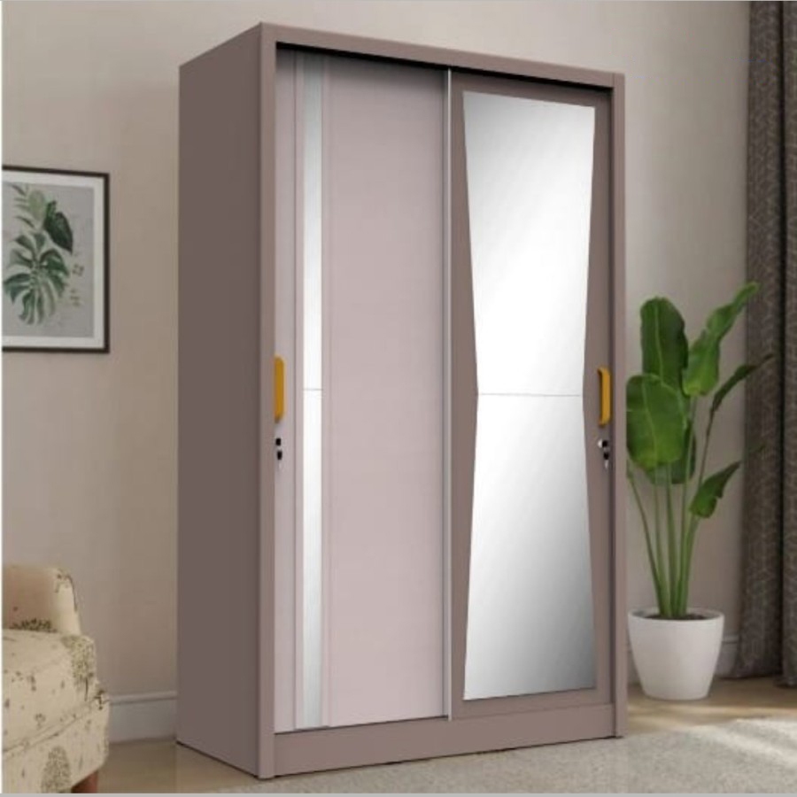 Lemari Baju 2 Pintu Sliding / Geser Lemari Pakaian Premium Bandung