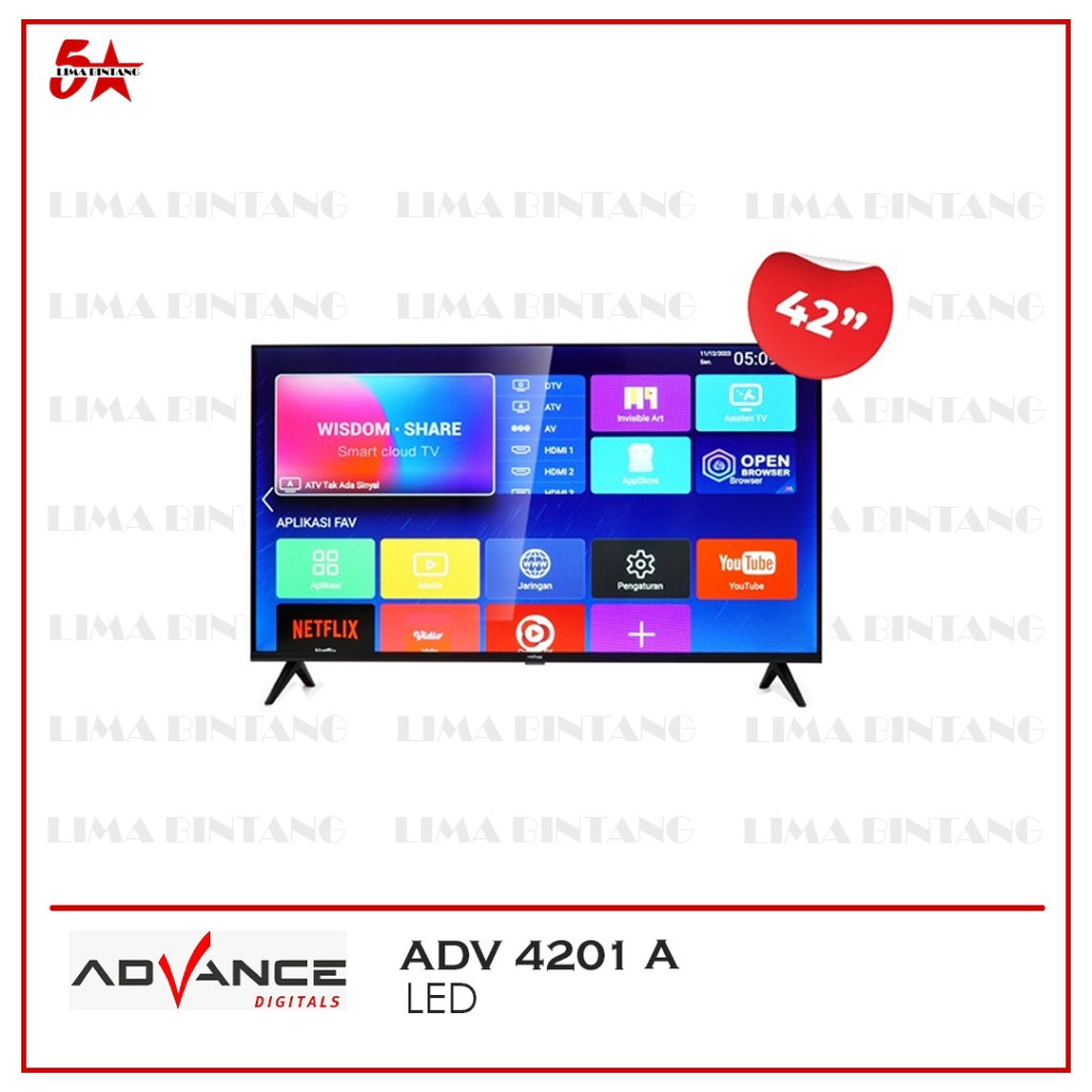 ADVANCE LED SMART TV 42 INCH ADV-4201A