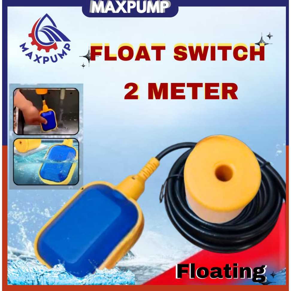MAXPUMP FLOAT-2M Float switch Floating Pompa Celup Otomatis Float pompa Pelampung Sensor