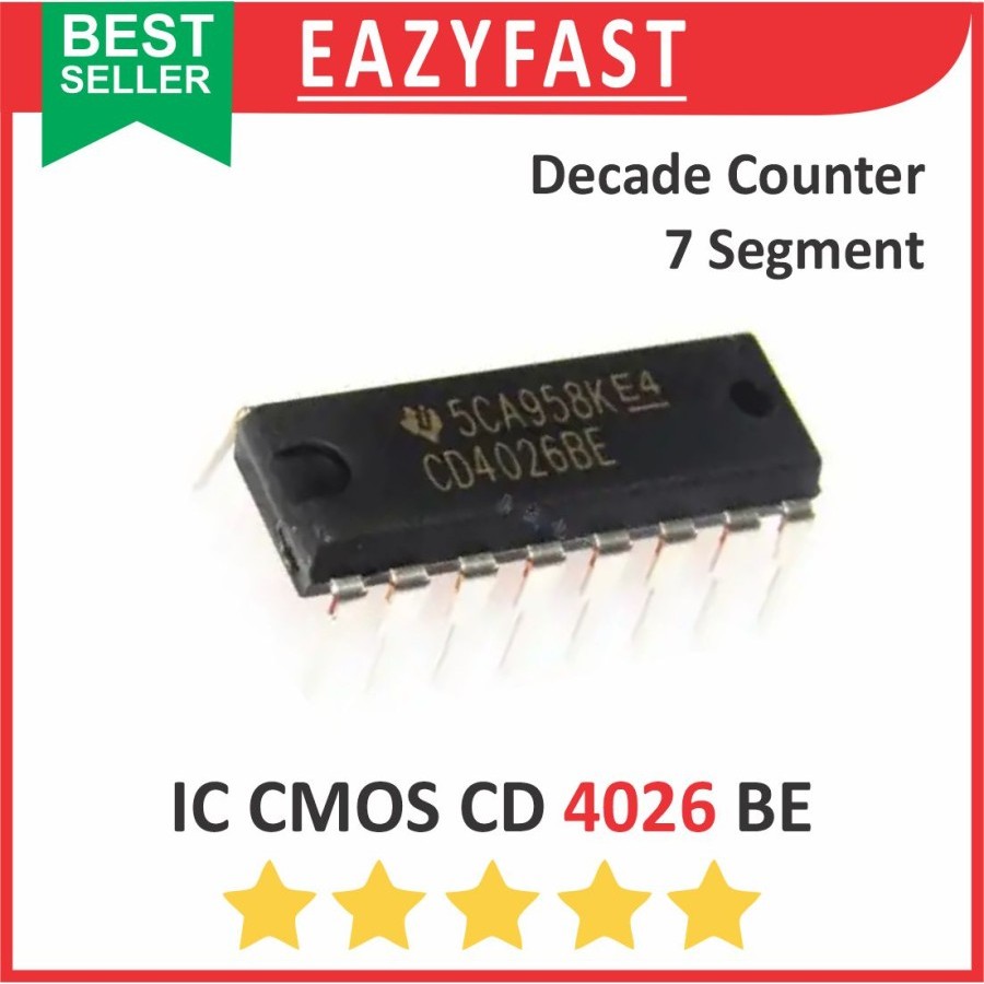 IC CMOS CD 4026 BE DIP Decade Counter 7 Seven Segment Decimal CD4026BE CD4026 4026BE CD HD HCF HEF M