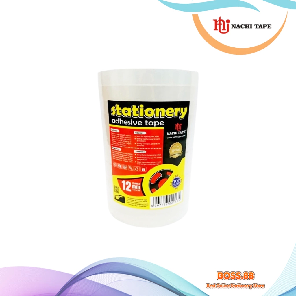 

CELLOTAPE / ISOLASI NACHI BENING 12 MM x 72 YARD (3 PCS)