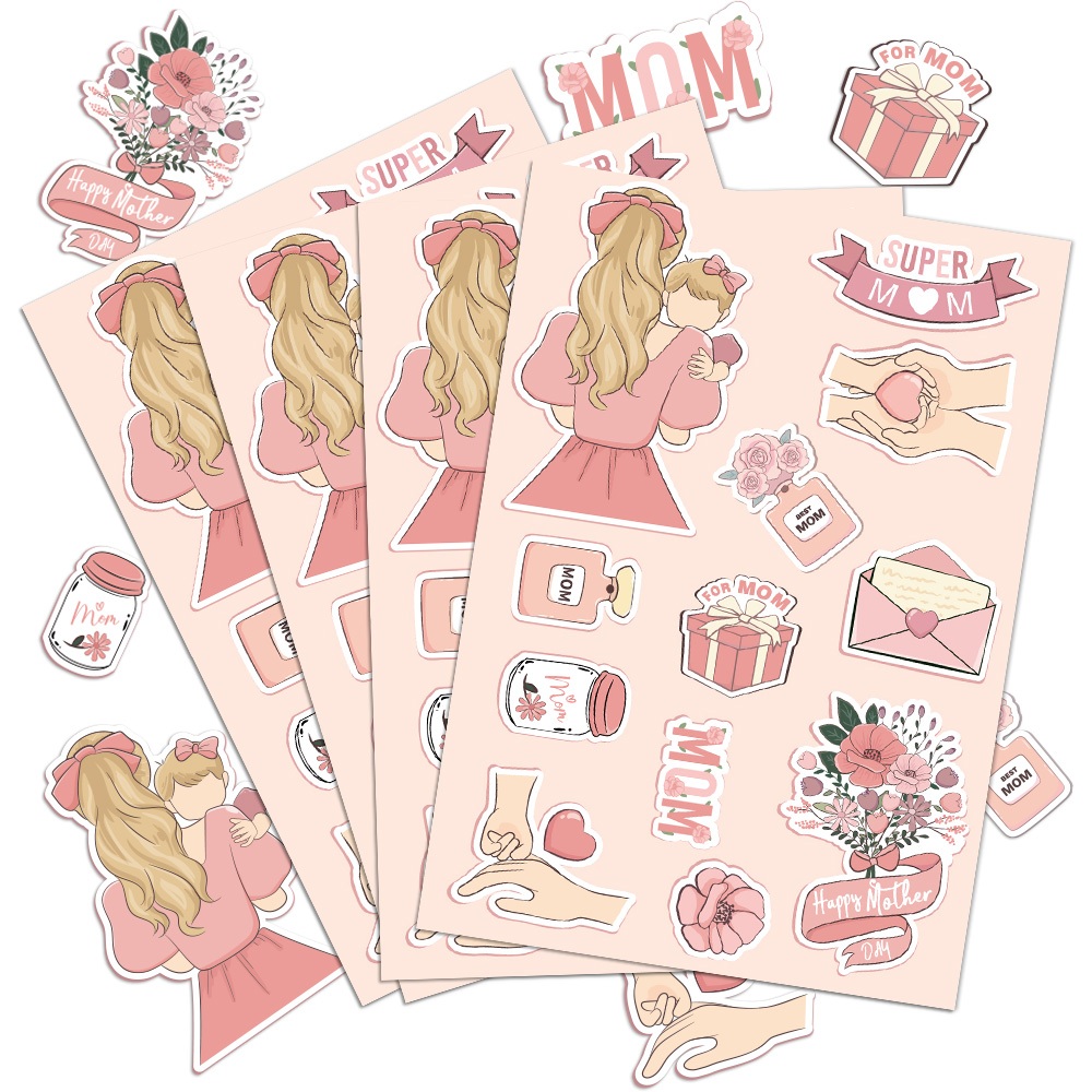 

Rhebar Stiker Hari Ibu | Sticker Label | Mother's Day Stickers | Mother's Day Label | Stiker