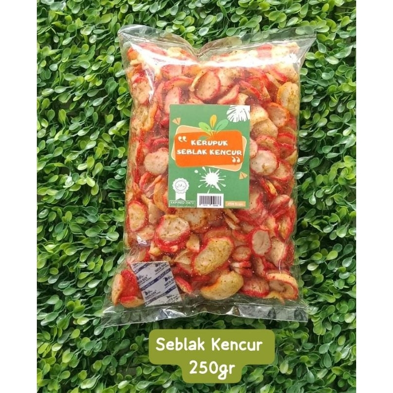 

SNACK ENACK - KERUPUK SEBLAK KENCUR 250GR cemilan murah jajan enak