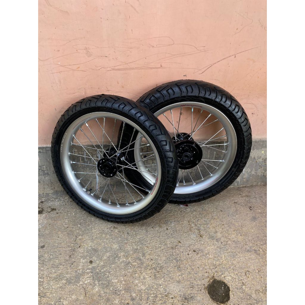 Roda Set KLX Supermoto Velg TDR 215/250 Ban Corsa Baru Ring 17 Harga Promo