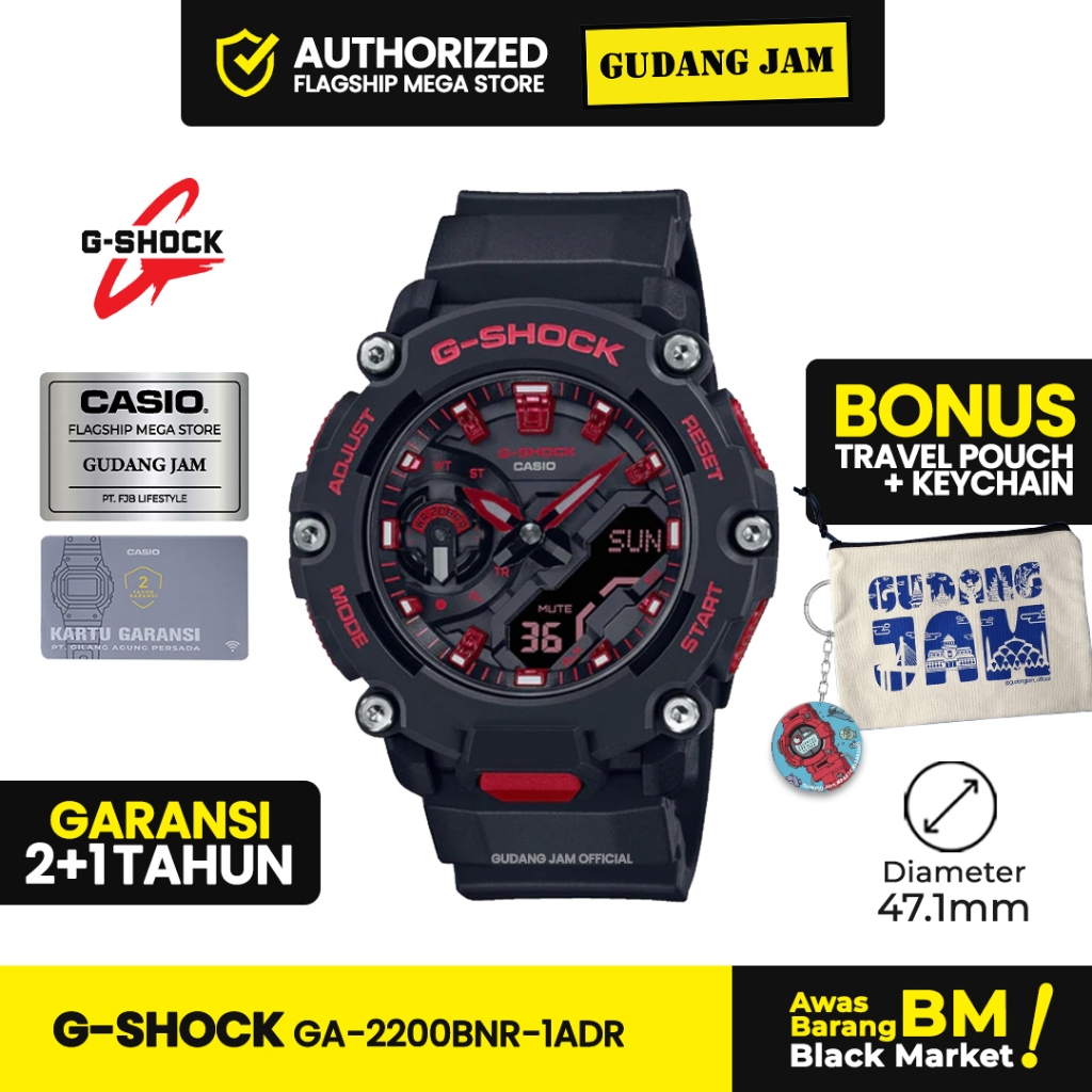 Jam Tangan G-Shock GA-2200BNR-1ADR GA-2200BNR GA-2200 GA2200BNR GA 2200BNR