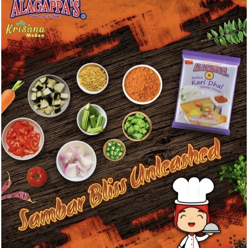 

Alagappa's Serbuk Kari Dhal | Sambar Powder 100 gr