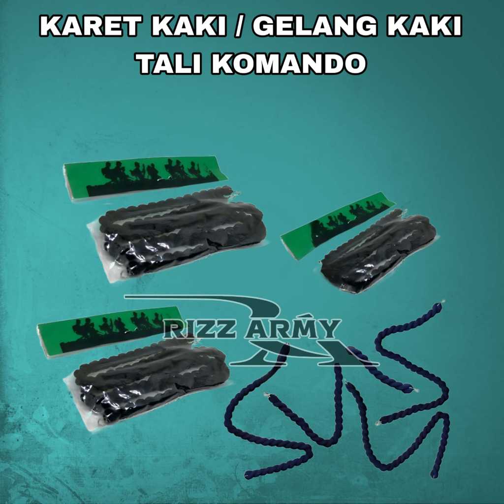 KARET KAKI PDL TALI KAOS KAKI PDL GELANG KAKI SECURITY SATPAM