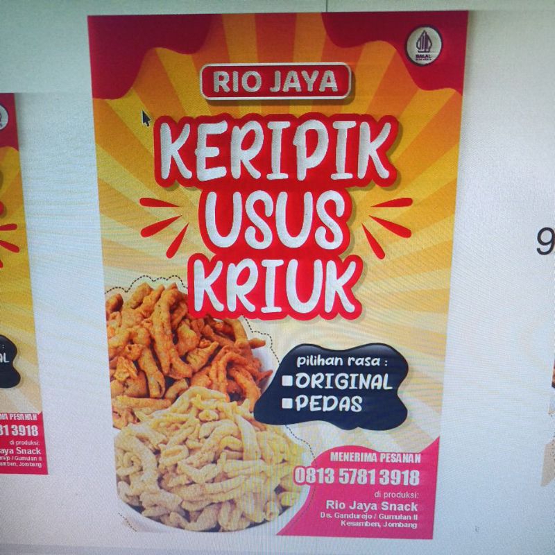 

stiker kripik usus 8x12