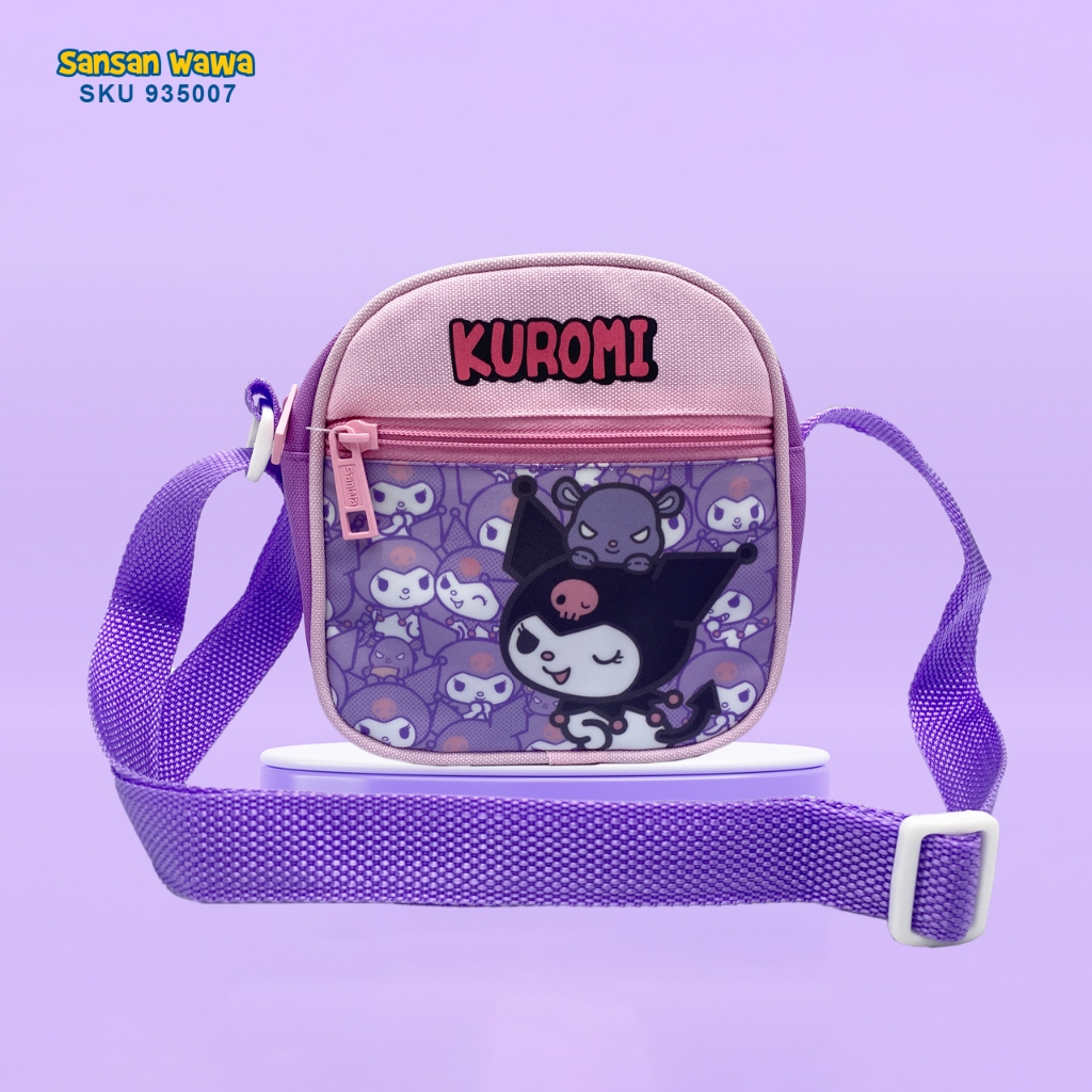 Kuromi Tas Selempang Oval size kecil