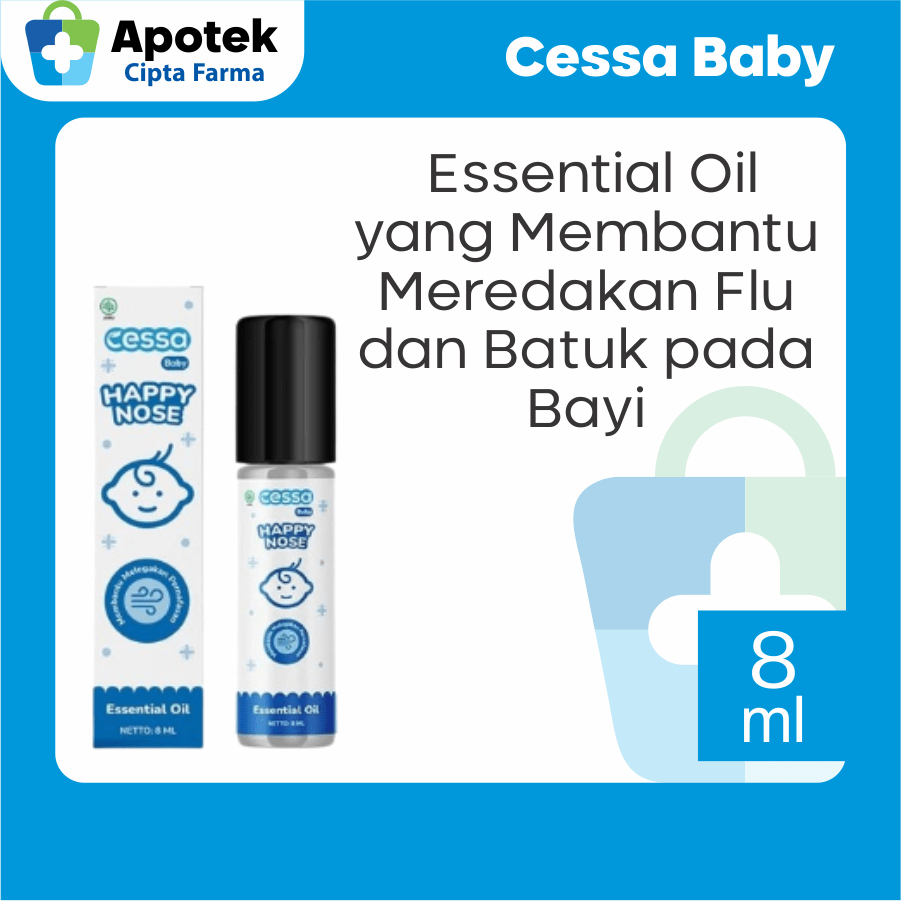 Cesa Cessa Cough N Flu Cessa Happy Nose Baby Bayi Essensial Oil Minyak Esensial Flu Pilek Batuk Masu