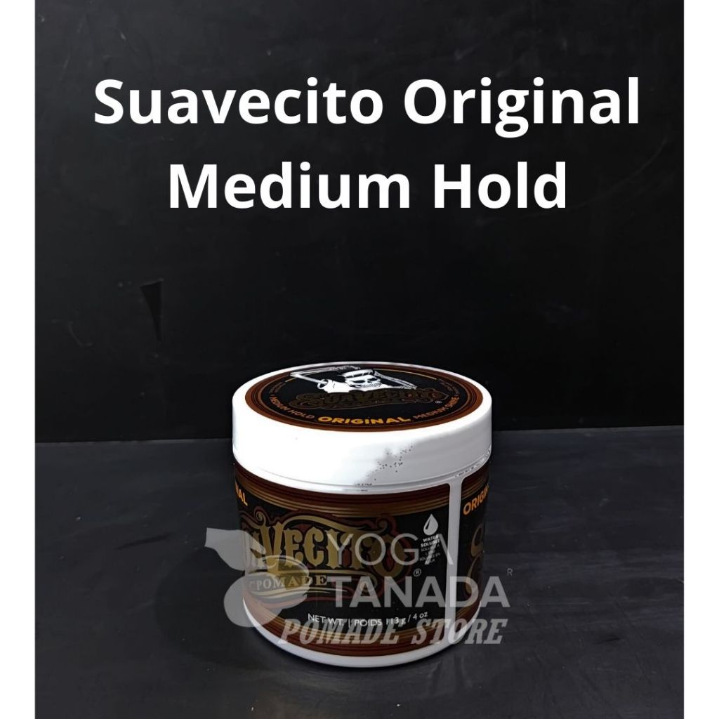 POMADE SUAVECITO ORIGINAL MEDIUM HOLD WATERBASED 4 OZ MADE IN USA (FREE SISIR SAKU)