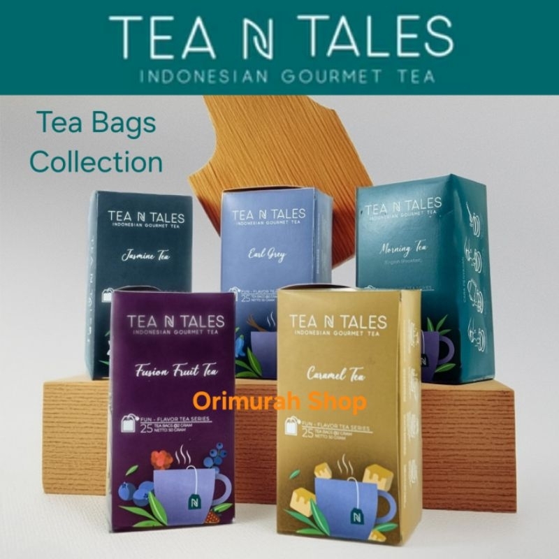 

Tea N Tales Teh Celup Jasmine Caramel Earl Grey Fusion Fruit Morning Tea Bag Flavor Series Indonesian Gourmet Tea