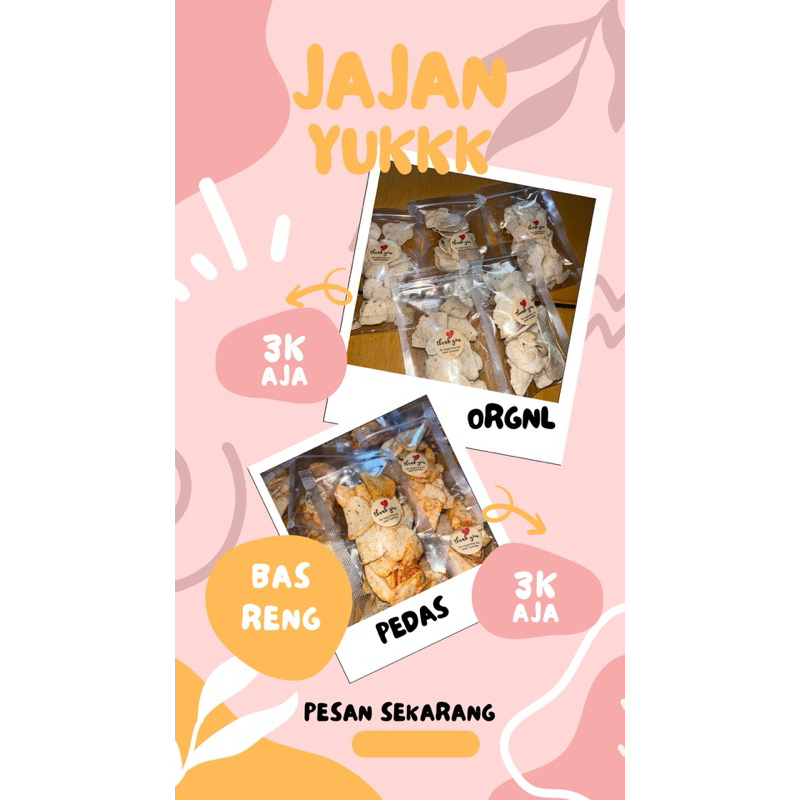 

Basreng daun jeruk, basreng 50g ,basreng 1kg, basreng kekinian,jajanan kekinian