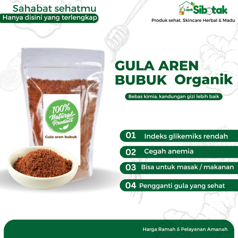 

GULA AREN bubuk 500gr organik / BPOM