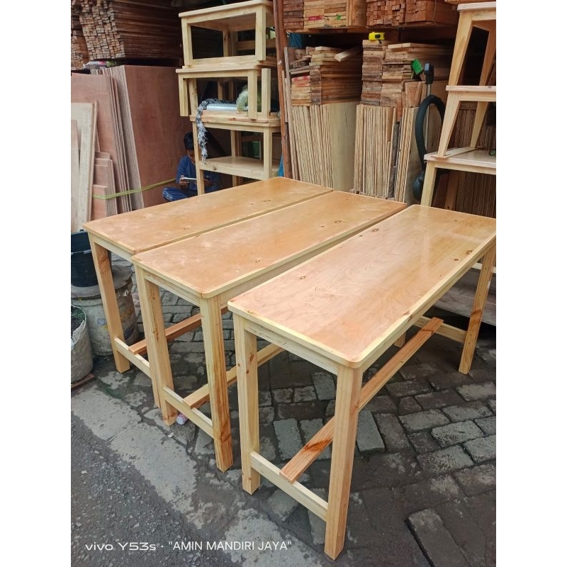 meja makan 100x40x75cm jati belanda
