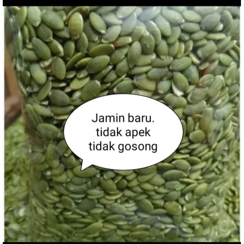 

Kuaci Biji Labu Hijau Kupas Panggang Oven Pumpkin seed 500gr