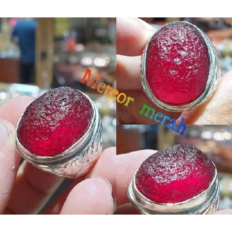 BATU CINCIN AKIK METEOR MERAH