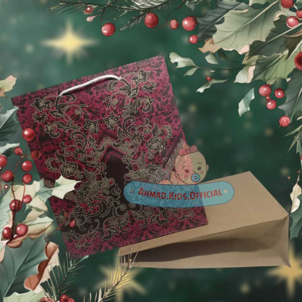 

Tas Kertas/Paperbag Motif Batik & Polos Perpack Isi 12