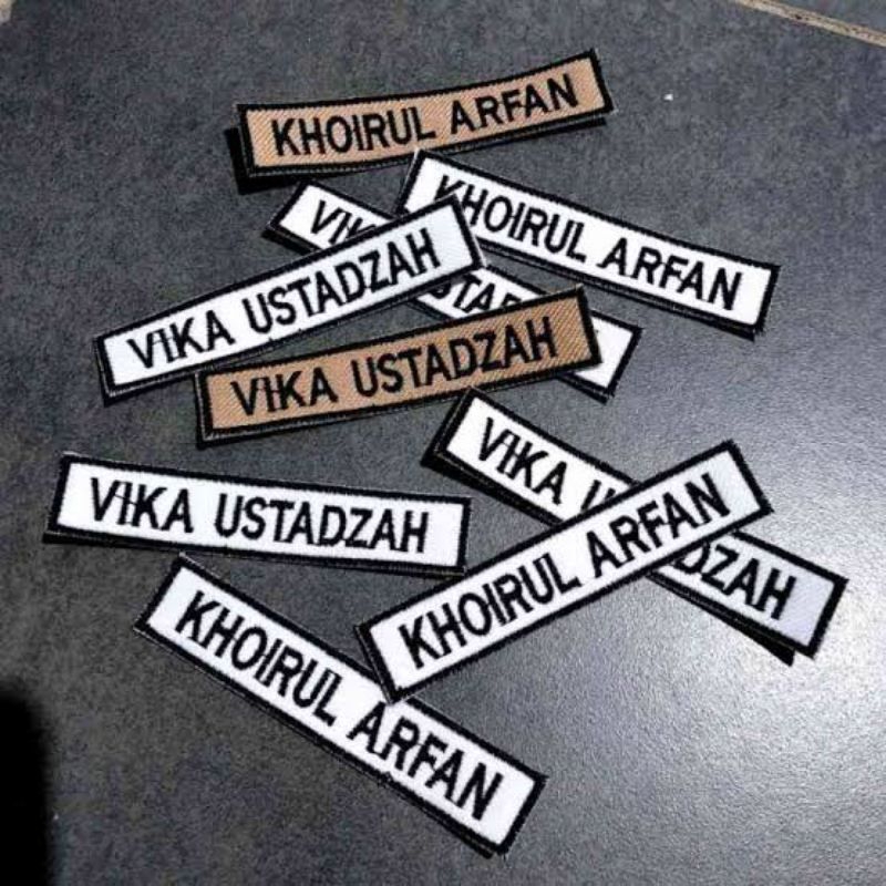 Bordir Nama, Name tag, Emblem