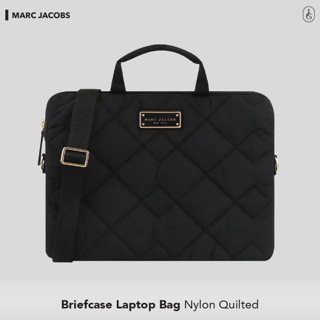 Marc Jacobs Briefcase Laptop Bag Nylon Quilted