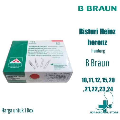 Bisturi Heinz Herenz No 10, 11, 12, 15, 20, 21, 22, 23, 24 Hamburg Pengganti merk BBraun Surgical Bl