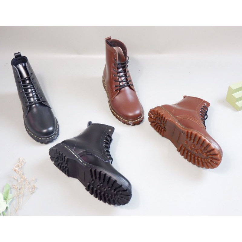 Sepatu Boots Wanita Asli Kulit Sapi