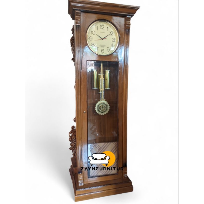 lemari Jam Minimis Kayu Jati Jepara