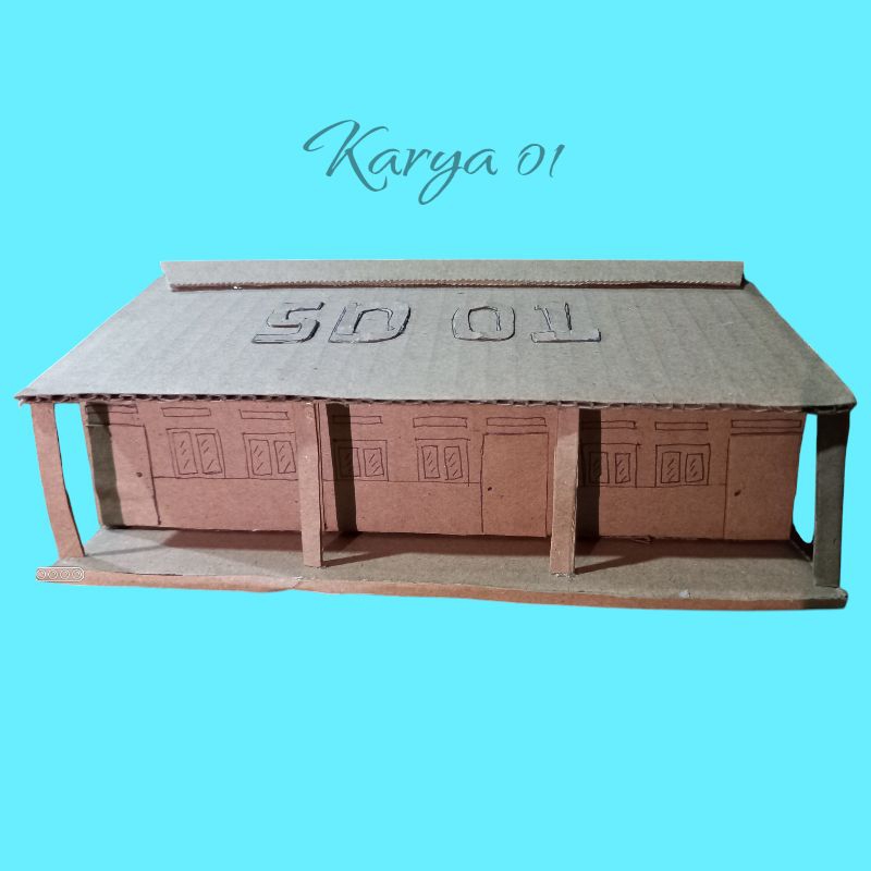 Prakarya dari kardus/prakarya anak sekolah