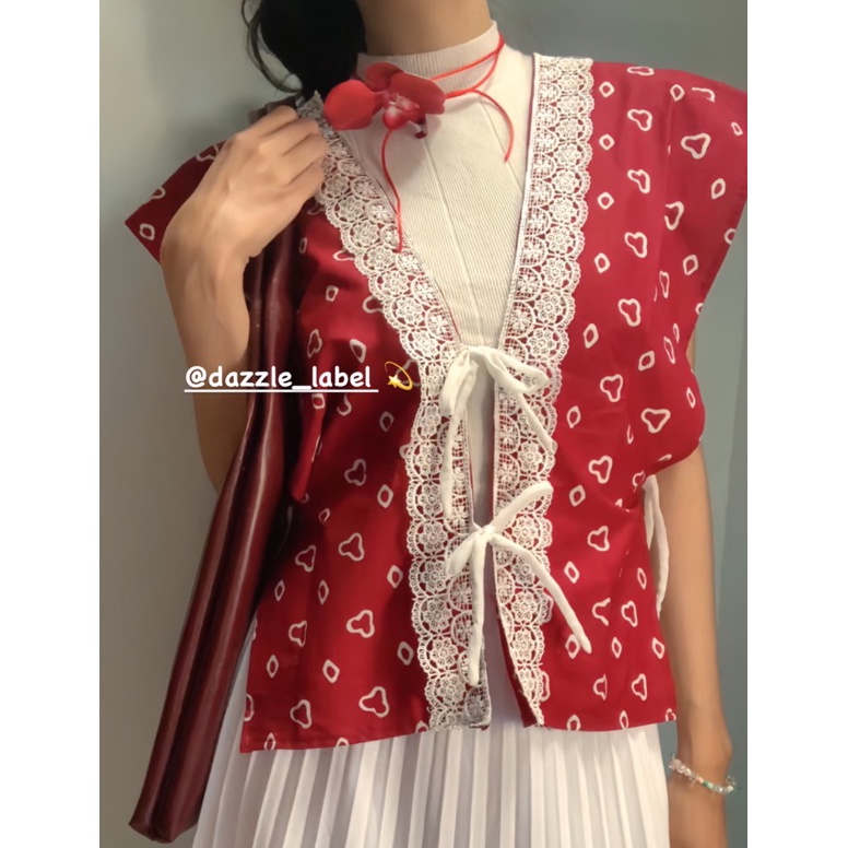 KODE S46K Bila vest Rompi batik jumputan  Rompi batik modern  Rompi batik wisuda  vest batik modern 