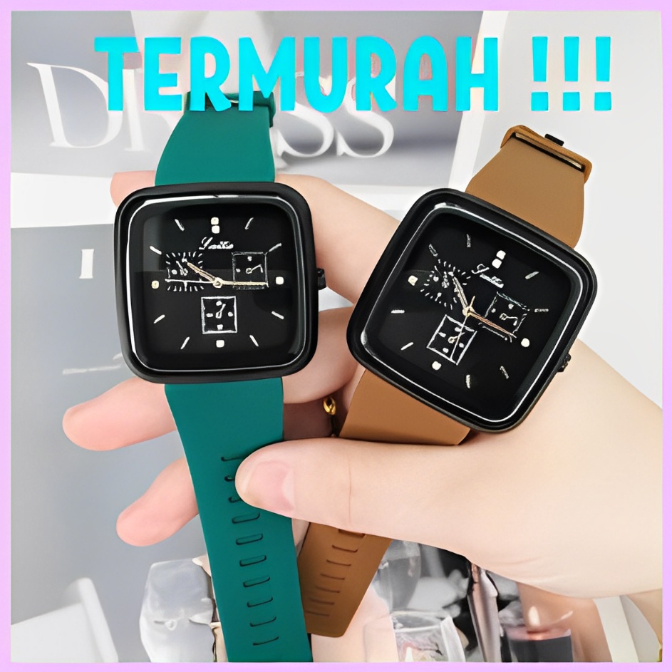 WBS Jam Tangan Pria Wanita Sport Chrono Korea Fashion Quartz Silikon Rubber Analog Watch