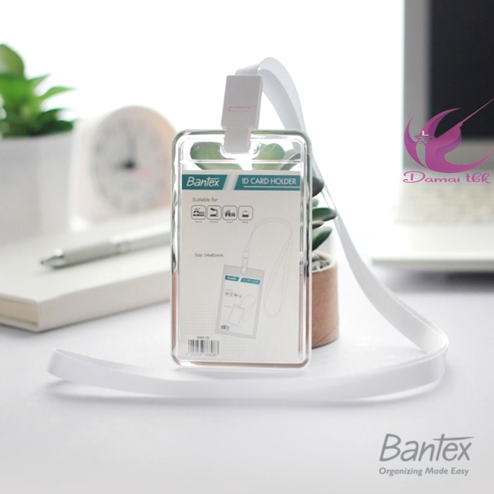 

Spesial Sale Bantex Transparent ID Card Holder Lanyard Potrait Clear 8868 8