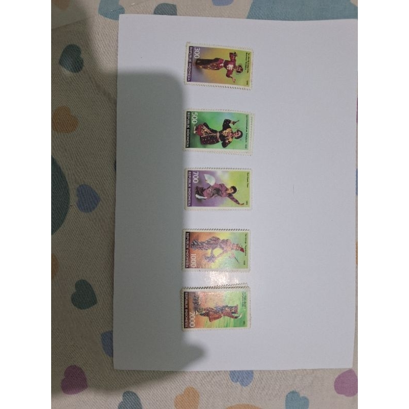 

perangko seri tari daerah isi 5 pcs