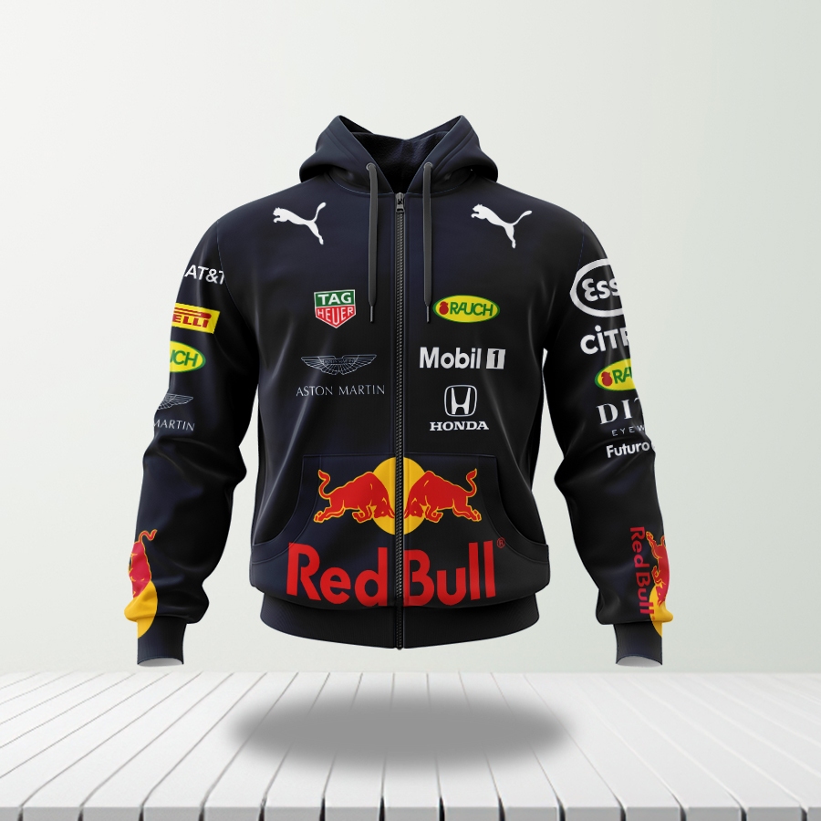 Jaket Hoodie Redbull art - 1 Tim F1 Racing Series Tim F1 Racing Series Dewasa Jersey Printing sublim