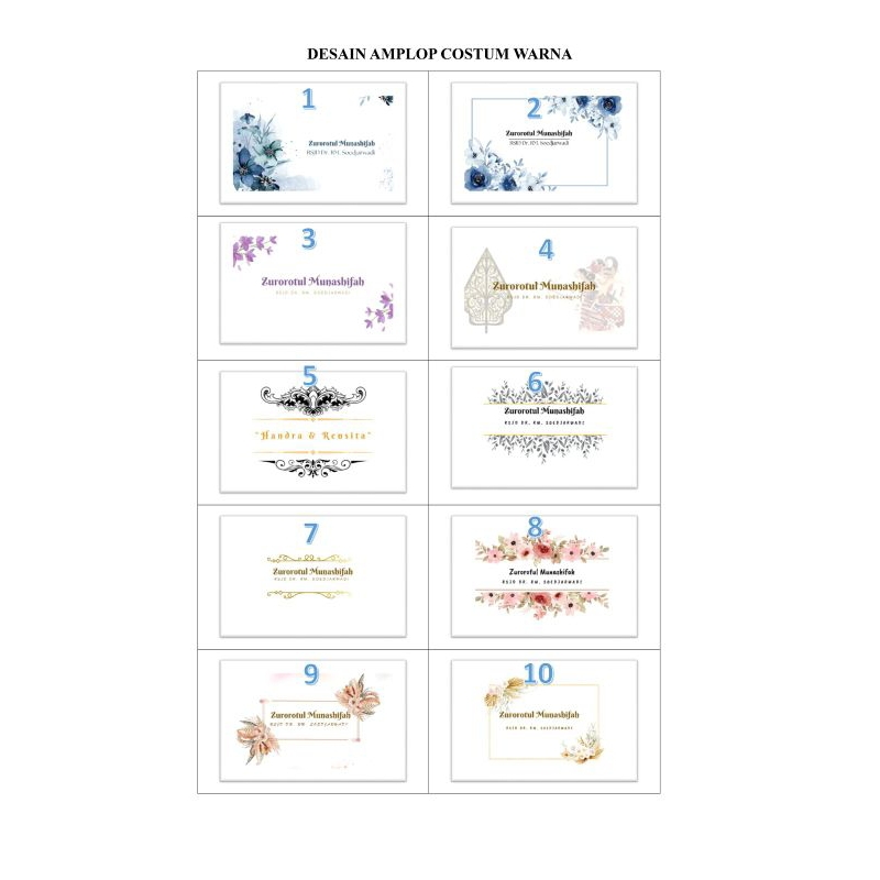 

Cetak Amplop Custom Warna Ukuran S