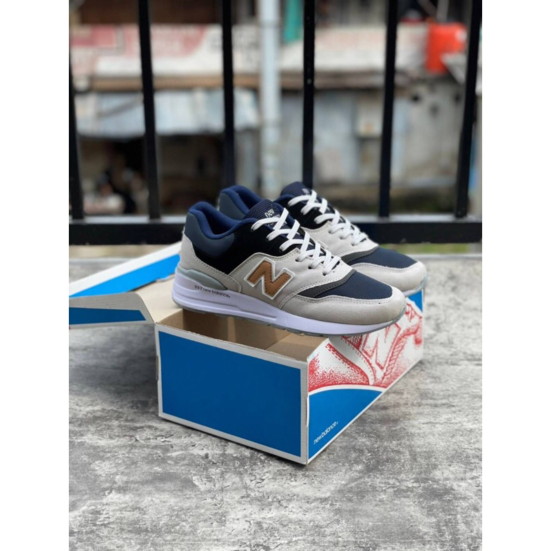 SEPATU RUNING PRIA NB997 " ABU NEVY MAS"