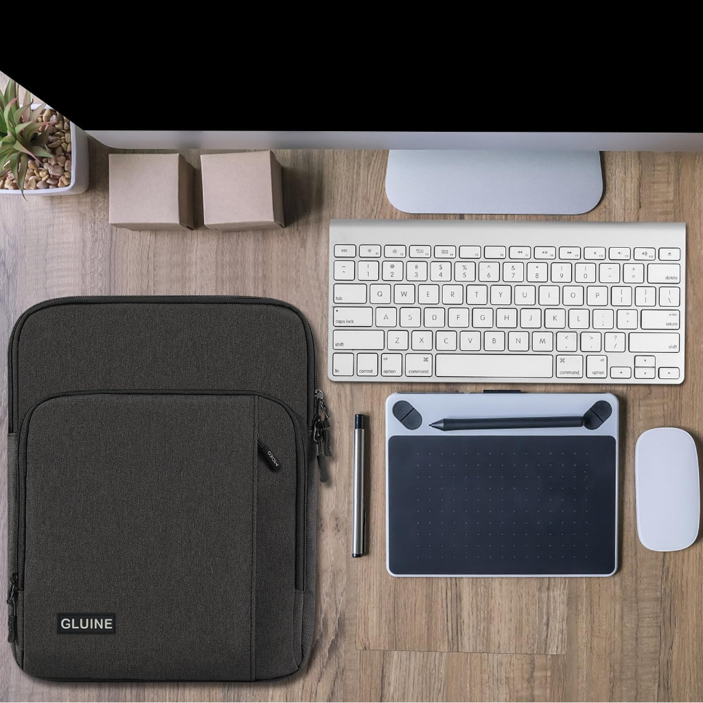 GLUINE 9368 Tas Laptop Tablet 14" Utility Laptop Tablet Sleeve With Shoulder Belt For Men And Women