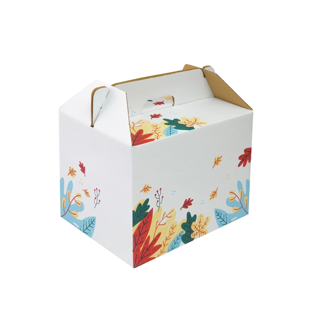 

( 5 pcs ) Box Parcel Jinjing Kardus Packing Sembako Motif Autumn Floral Dus Kotak 34x25x25cm