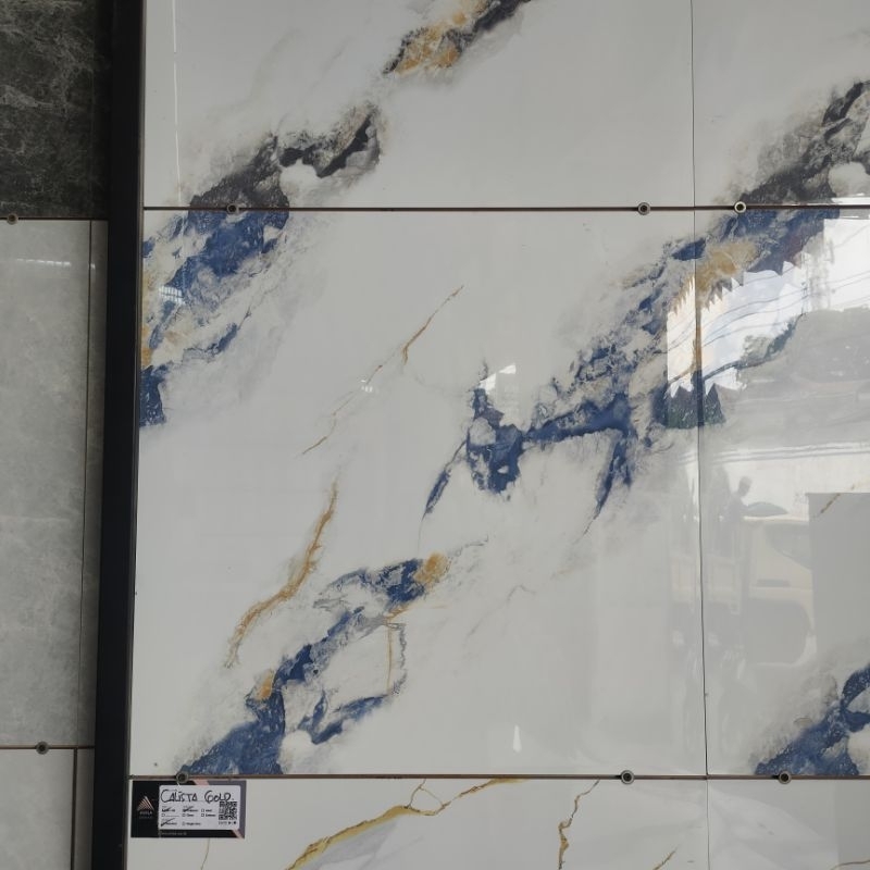 Granite 60x60 Motif Marmer Arna Charity Blue Glossy Polished