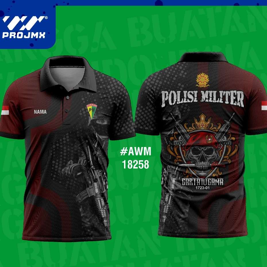 PROJMX - KAOS KERSEY POLISI MILITER AD (BISA CUSTOM)