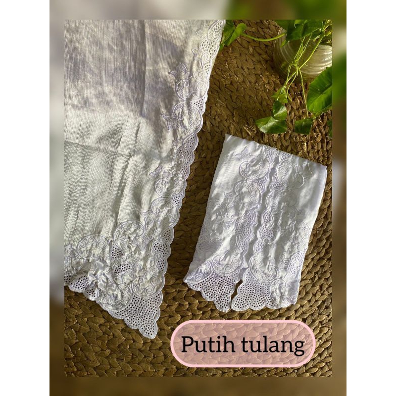 Kain Kebaya Bordir Silky || Kain Kebaya Lembaran Bordir || Kain Kebaya Bordir Motif Sabrina