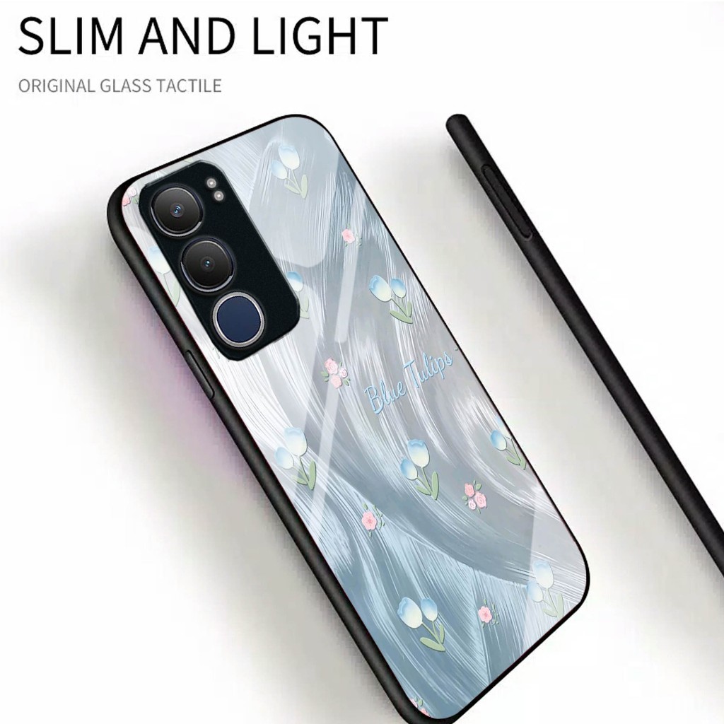 Softcase Glass Vivo y19s case glossy Vivo y19s Case Vivo y19s case Vivo y19s kesing Vivo y19s softca