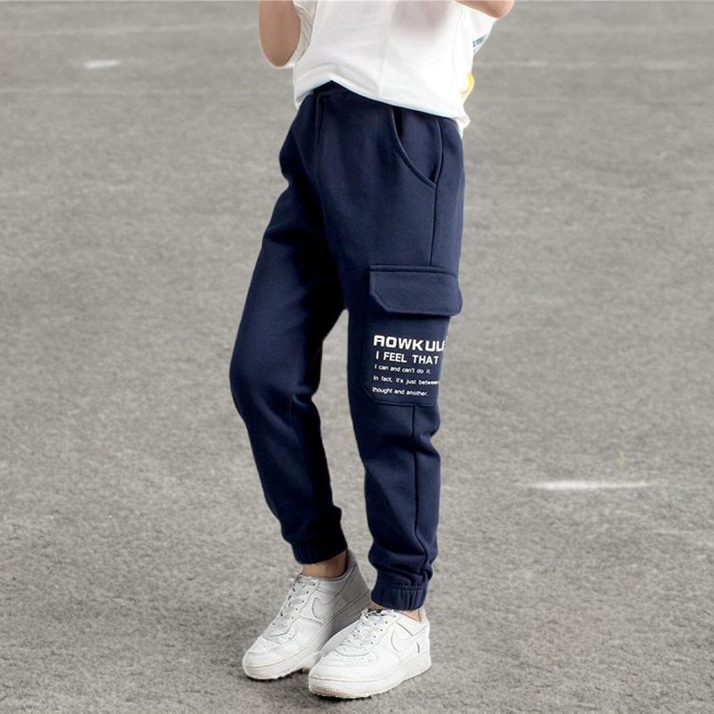 Celana jogger panjang cargo anak laki laki perempuan design simple bawahan kekinian model korean loo