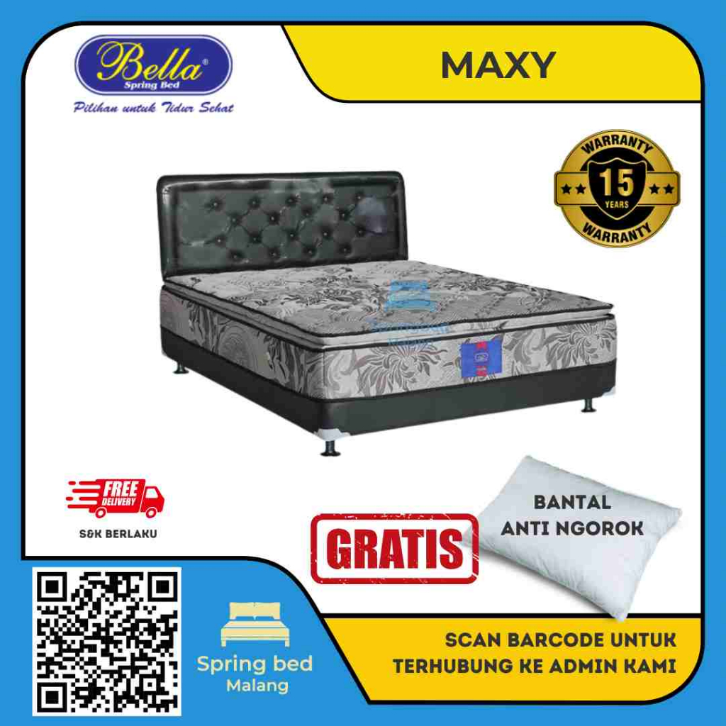 Springbed Bella maxy (bedset) 100x200 120x200 140x200 160x200 180x200