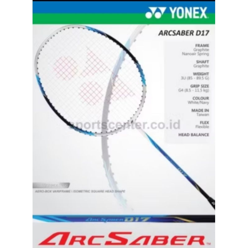 YONEX ARCSABER D11 & D17 ORIGINAL TAIWAN