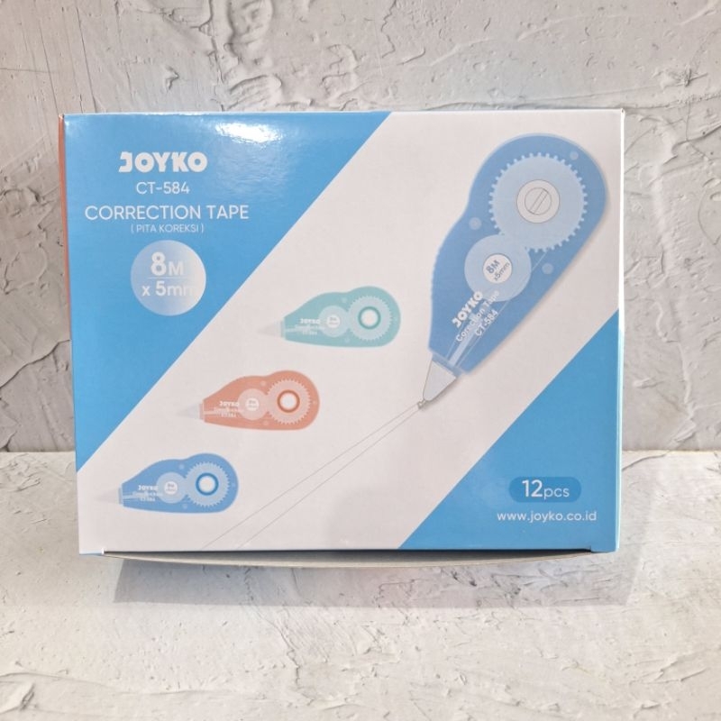 

D3W! ( 12 Pcs ) Tipex Roll Joyko CT-584 8meter