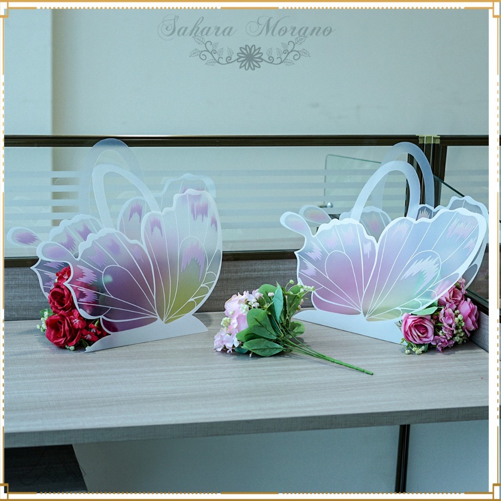 

Flower Bag Motif Kupu-Kupu Tas Buket Bunga Butterfly Flower Bag Tas Florist
