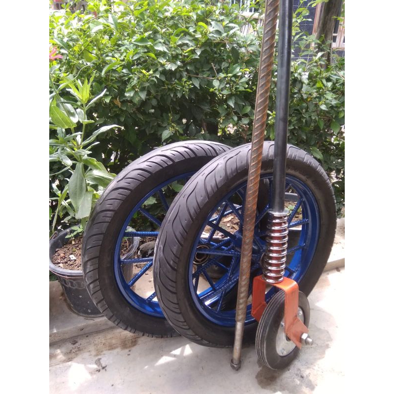 Roda Gerobak Ring 14 komplit