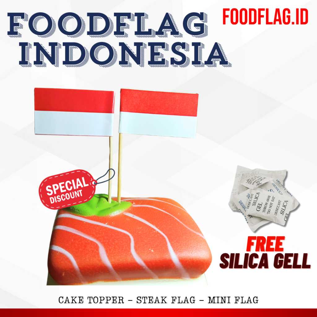 Bendera Tusuk Gigi Indonesia / Topper Bendera Indonesia