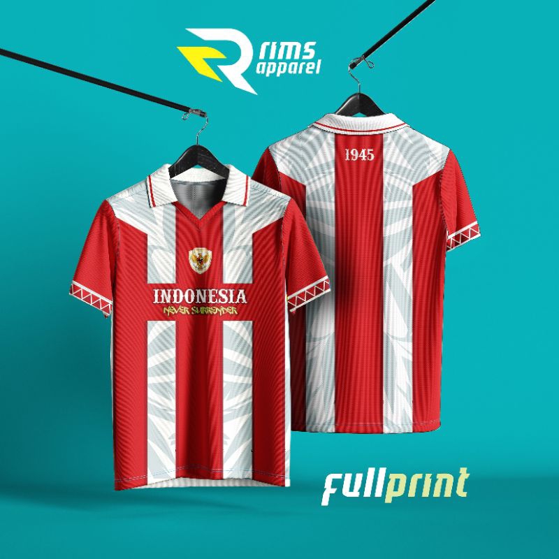 JERSEY TIMNAS INDONESIA RETRO VINTAGE / Jersey timnas retro/ Jersey bola / Jersey casual / Jersey ti