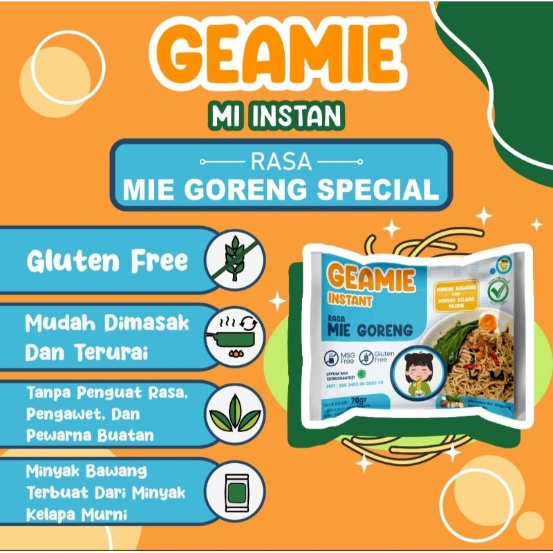 

MIE GORENG INSTAN GLUTEN FREE MSG FREE